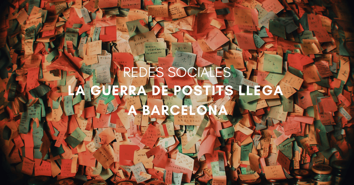 La Guerra de Postits llega a Barcelona