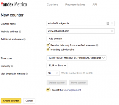 Yandex Configuracion 1