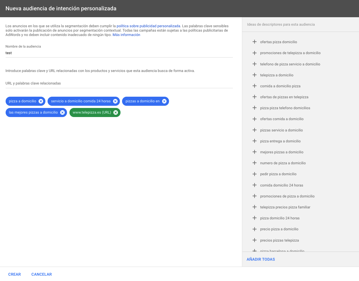 Custom intent audiences 04