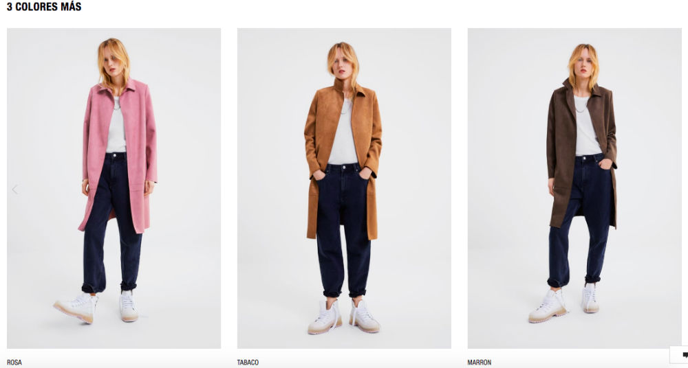 Internal linking: productos de zara