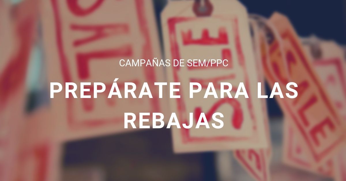Campañas SEM Rebajas - Portada estrategia ppc, estudio34