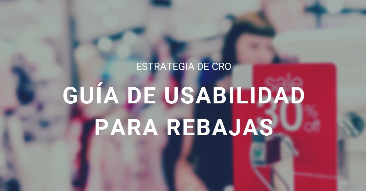Portada - UX y Rebajas - guia usabilidad