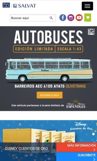 Diseño UX para menús web - ejemplo menu hamburguesa movil salvat