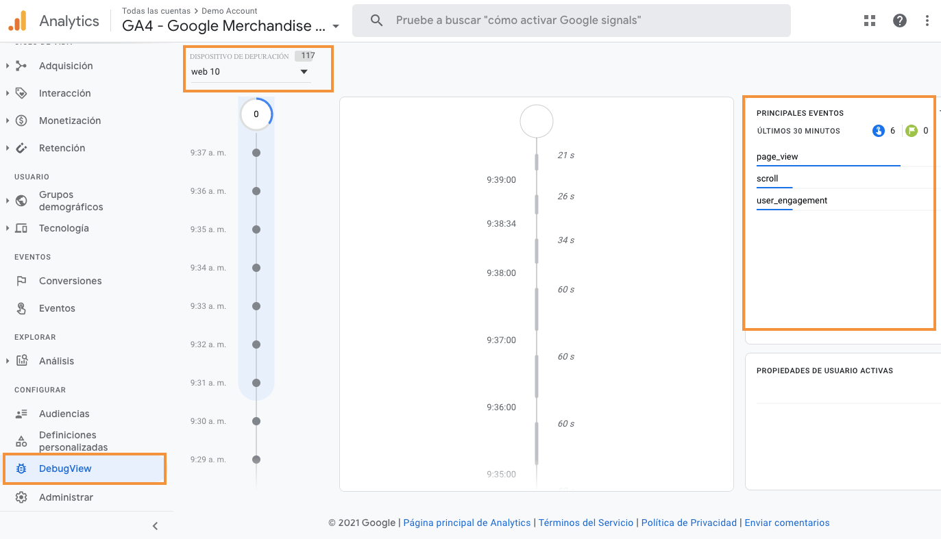 debugview Google analytics 4 min