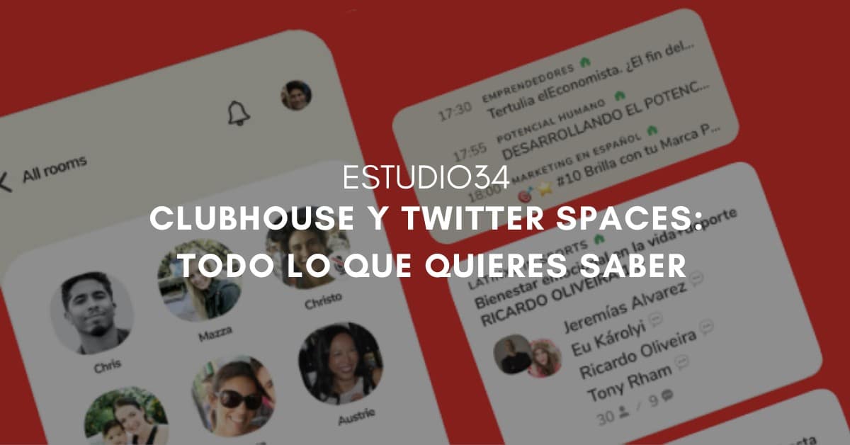 Noticia sobre Clubhouse y Twitter Spaces