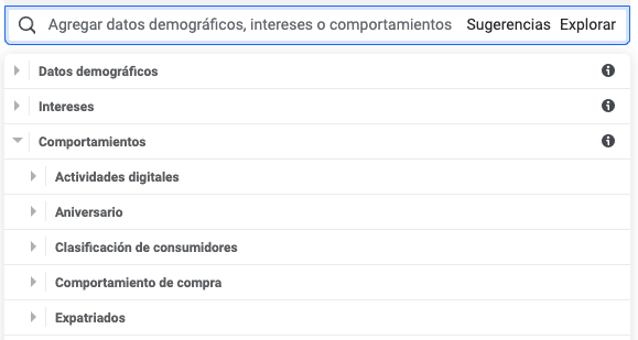 Segmentación de Facebook Ads